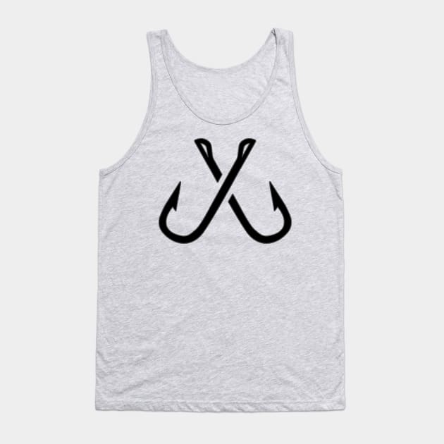 Fishing - Cross hooks Tank Top by  The best hard hat stickers 